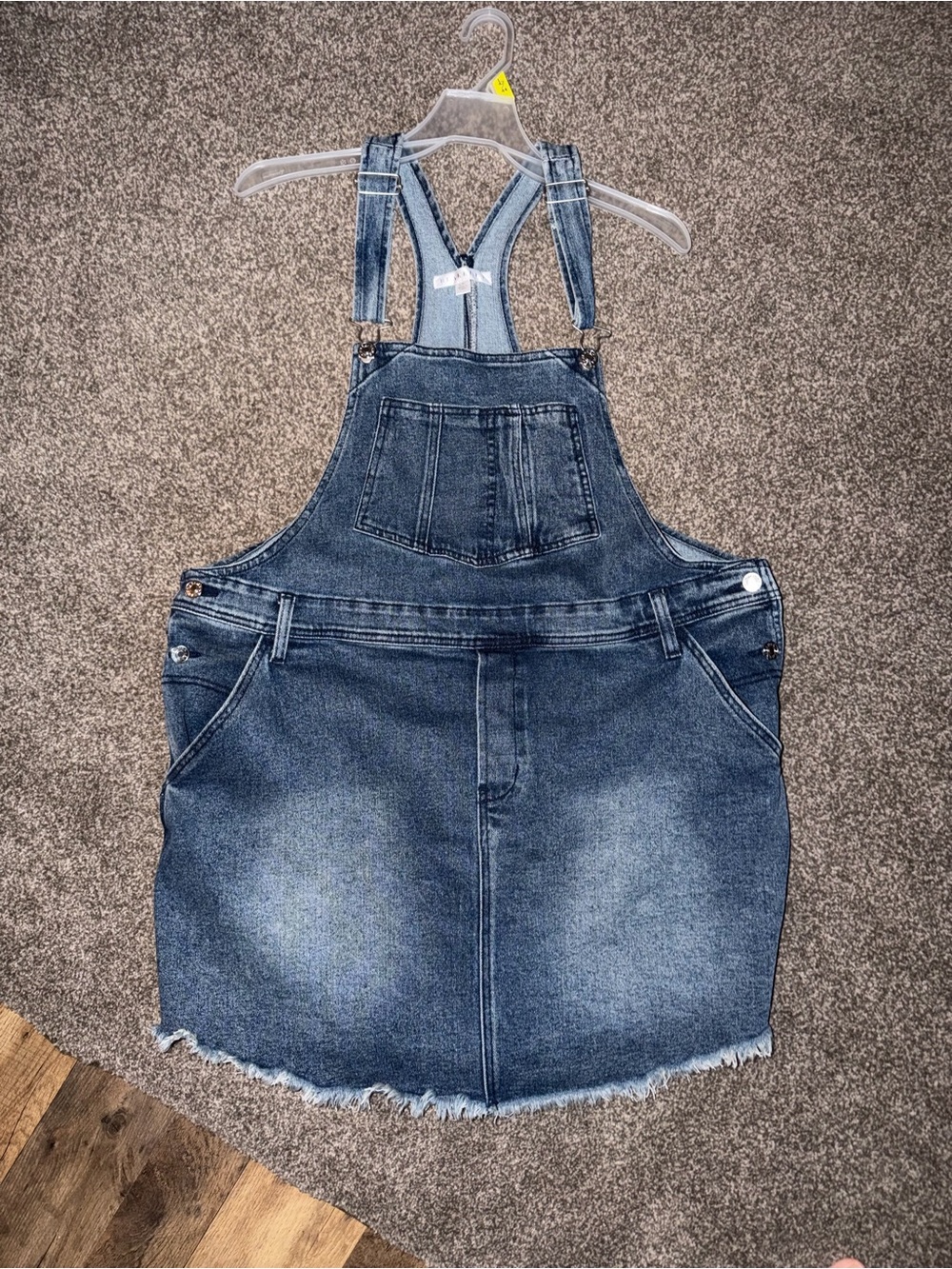 Overall Denim Dress Womens